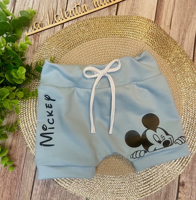 Kratke hlačke - mickey miška modra