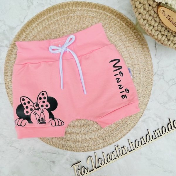 Kratke hlačke - minnie miška roza