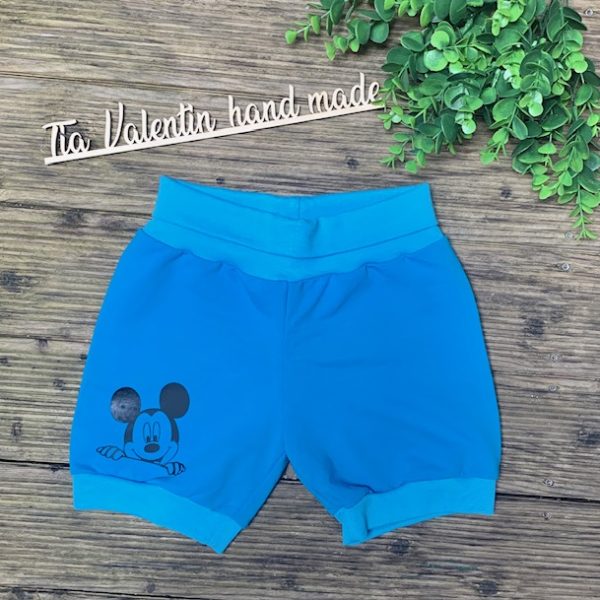 Kratke hlačke - miki miška turkiz modra