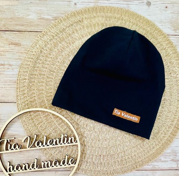 Kapa prehodna, podložena - temno modra