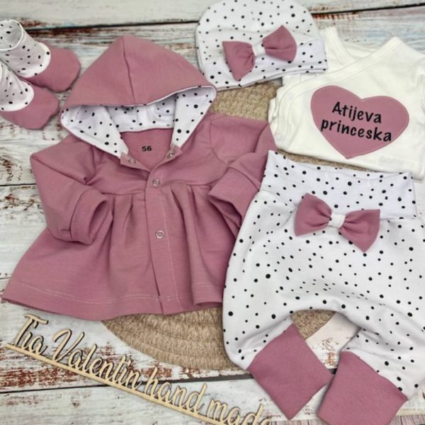 Kompletek za odhod iz porodnišnice "Atijeva princeska" - 56