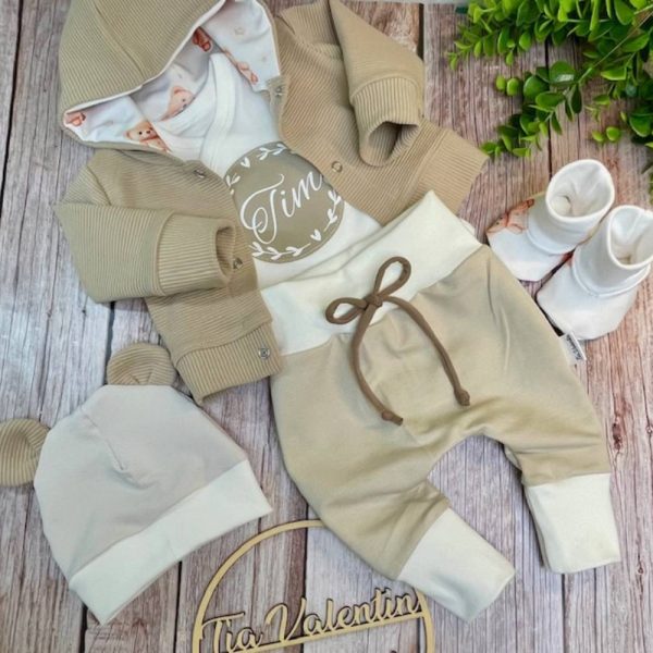 Kompletek za odhod iz porodnišnice z izbiro ime otroka