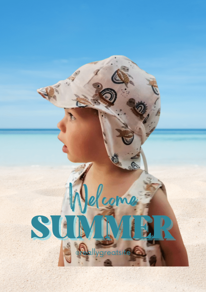 welcome summer klobuček canva