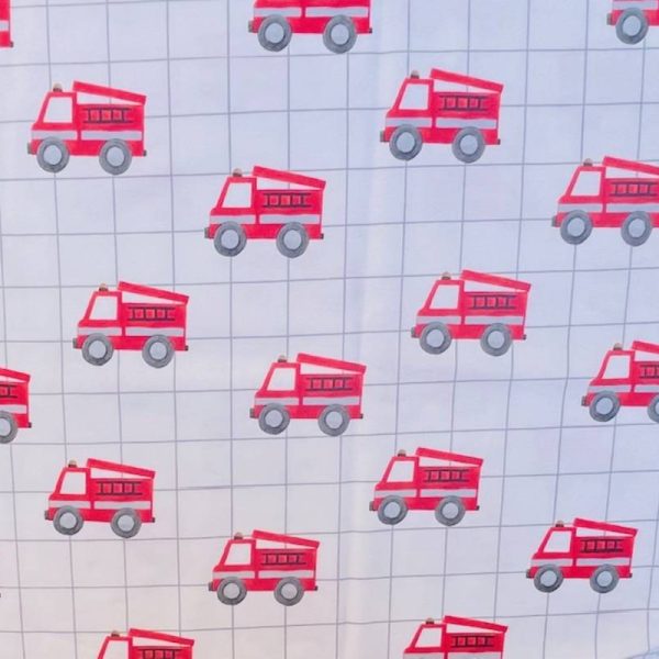 Trak za ušesa širok - motiv gasilska vozila