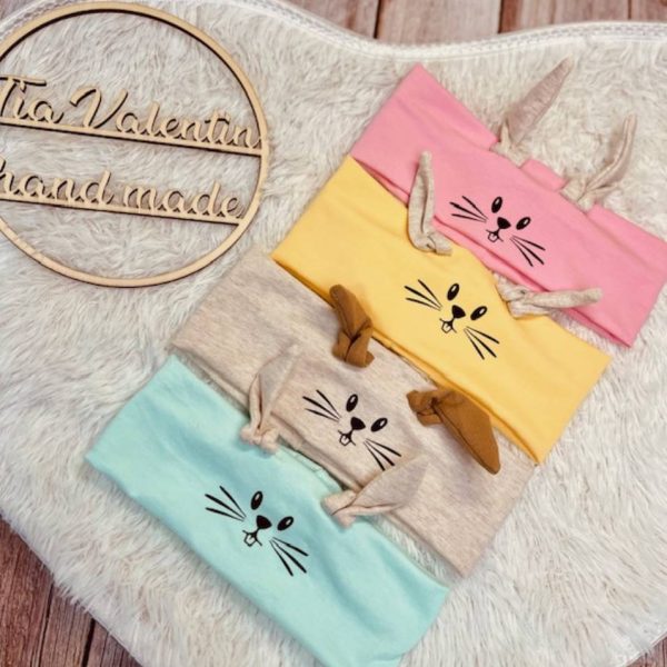 Trak za ušesa širok - zajčki, motiv velika noč